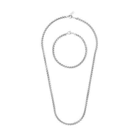 Necklace and bracelet set One Jewels OAMN4202SS Silver